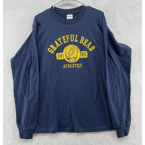 Vintage Gildan Grateful Dead Athletics Long Sleeve Crew Neck Shirt Sz M NDS